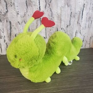 Hug Me Walgreens CATERPILLAR 16" Plush Love Bug Heart Antenna Stuffed Animal EUC
